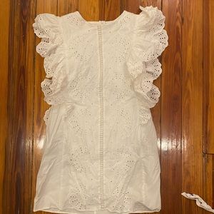 White Zara midi dress